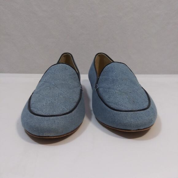 Talbots Ryan Denim Quilted Loafers Size 7.5 - Picture 3 of 10